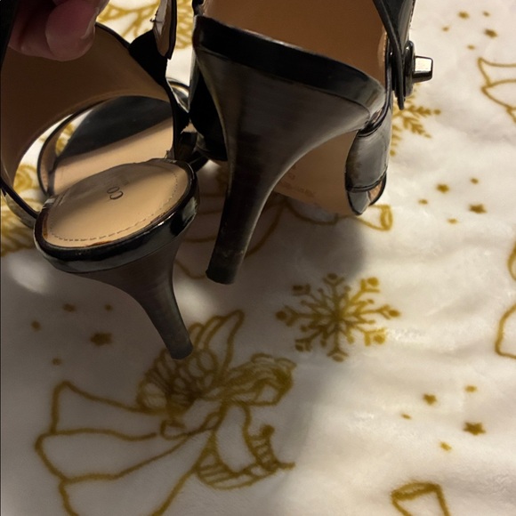 Coach Marla Black Patent Leather Slingback Sandals sz8  3” Heel EUC - No Box - Picture 4 of 5